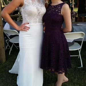 David’s Bridal Formal Lace Dress
